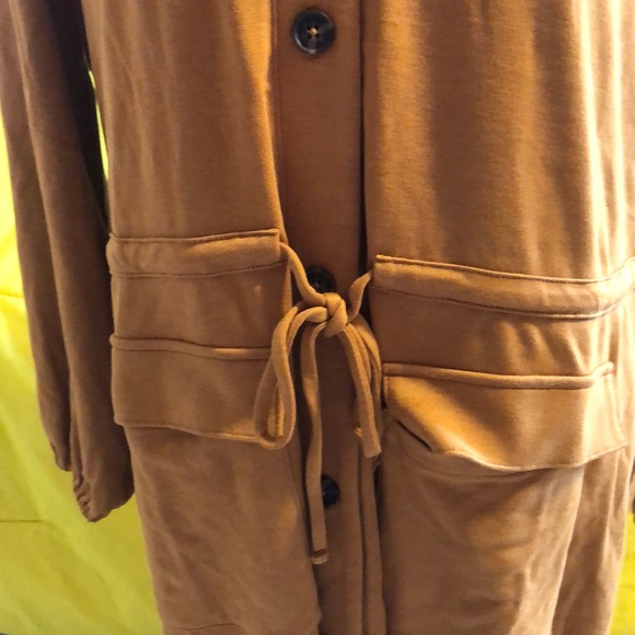 NEW Waist-Defined Ponte-Knit Utility Dress XL GOLD - Picture 6 of 8